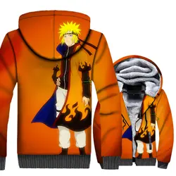 Для мужчин худи 2018 Лидер продаж Японии аниме Uzumaki Naruto 3D куртки мужской хип-хоп Уличная Толстовка для Для мужчин плотное пальто hoddies