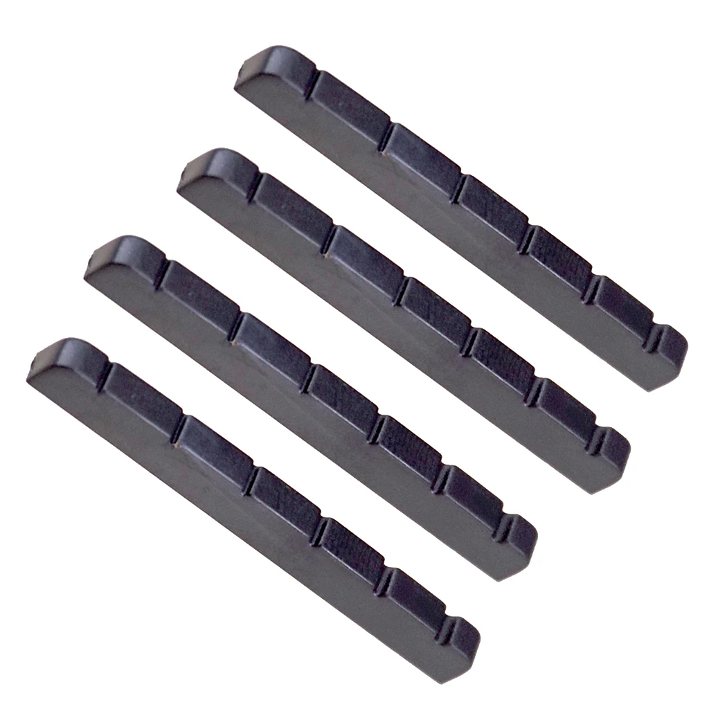 4 Pieces 6 String Electric Guitar Nut Slotted for Stratocaster Strat Telecaster Tele Guitar Replacement 