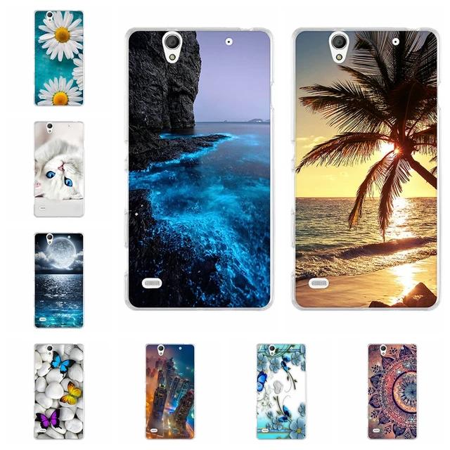 Cheap Silicon Case For Sony Xperia C4 E5303 E5306 E5353 5.5 inch Soft TPU Cover Back Phone Cases Printing Pattern Cartoon Cover Shells