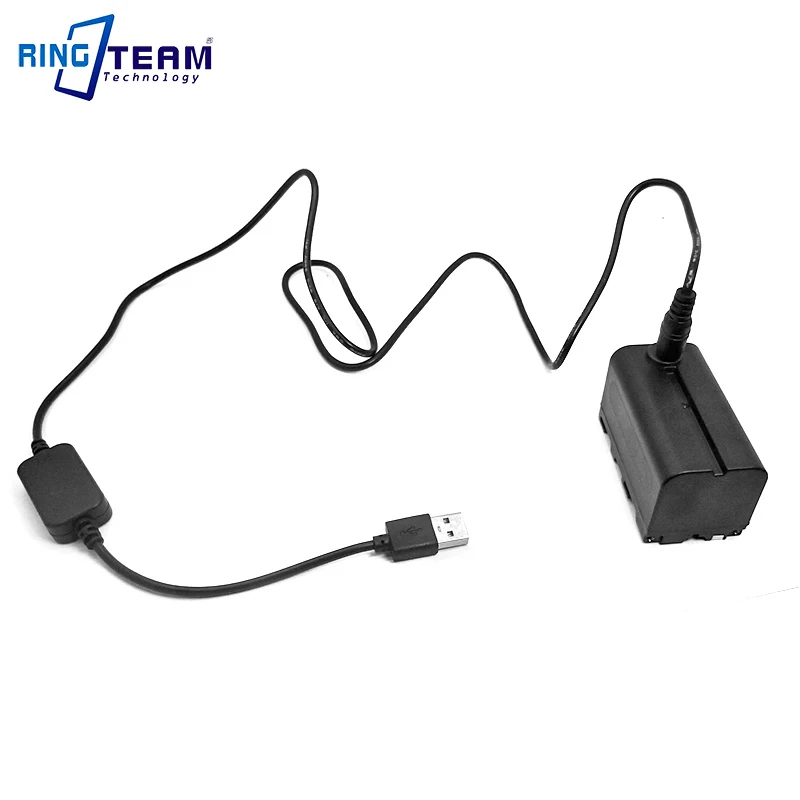 DC 5В USB Мощность кабель+ NP-F750 NP-F550 NP-F970 Батарея Переходник постоянного тока для Камера Nanguan YongNuo Godox Фотография СВЕТОДИОДНЫЙ светильник