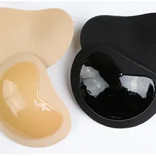 Женщины Самоклеющиеся силиконовые невидимая накладка на сосок покров многоразового пользования для соска стикер бюстгальтер колодки бикини бюстгальтер колодки для купальников вкладыши