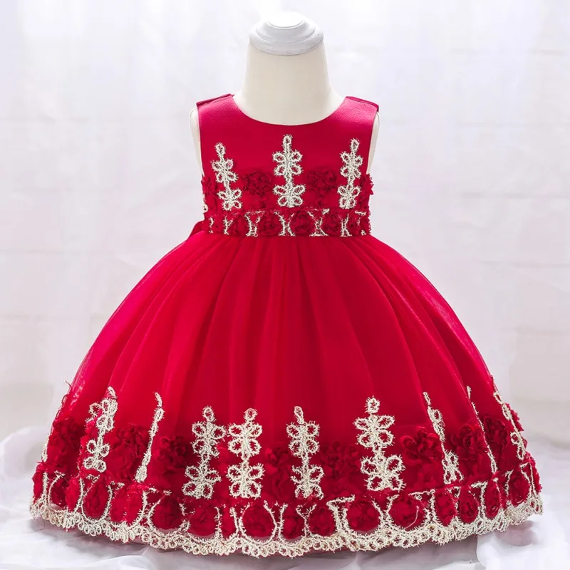 

Baby Girls Party Dress 2019 Elegant Girl Evening Dress For Wedding Birthday Kids Dresses For 0-2T