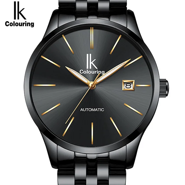 IK الرجال ووتش ساعات آلية أعلى العلامة التجارية الفاخرة عارضة الازياء الميكانيكية ساعة SimpleLeather كبير الهاتفي ساعة اليد 4574 IK الرجال ووتش ساعات آلية أعلى العلامة التجارية الفاخرة عارضة الازياء الميكانيكية ساعة SimpleLeather كبير الهاتفي ساعة اليد 4574