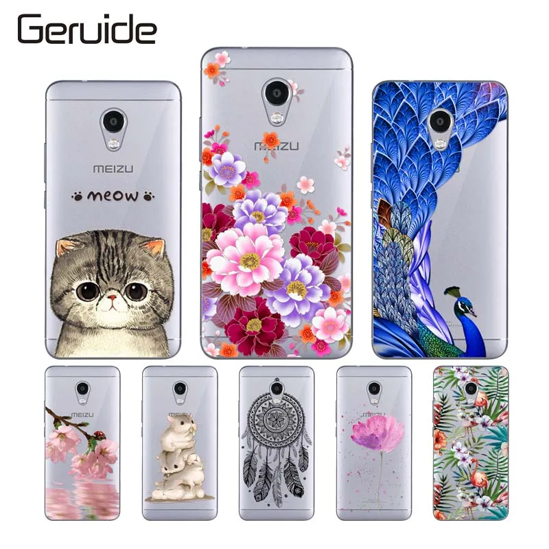 

Geruide For Meizu M5C 5.0inch Case Printing Cool Design Soft Silicone TPU Transparent Back Cover For Meizu M 5C M5 C Phone Cases