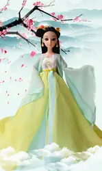2019 новый Этнический древний костюм платье традиционная китайская династия платье принцессы для куклы платье детский подарок без куклы