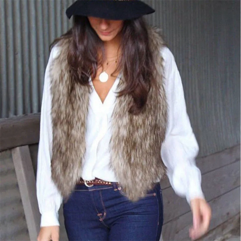 

Womens Coat Vest Winter Warm Hoodie Outwear Casual Faux Fur Sherpa Jacket 2019 New Hot Sale Summer robe femme ropa mujer Elegant