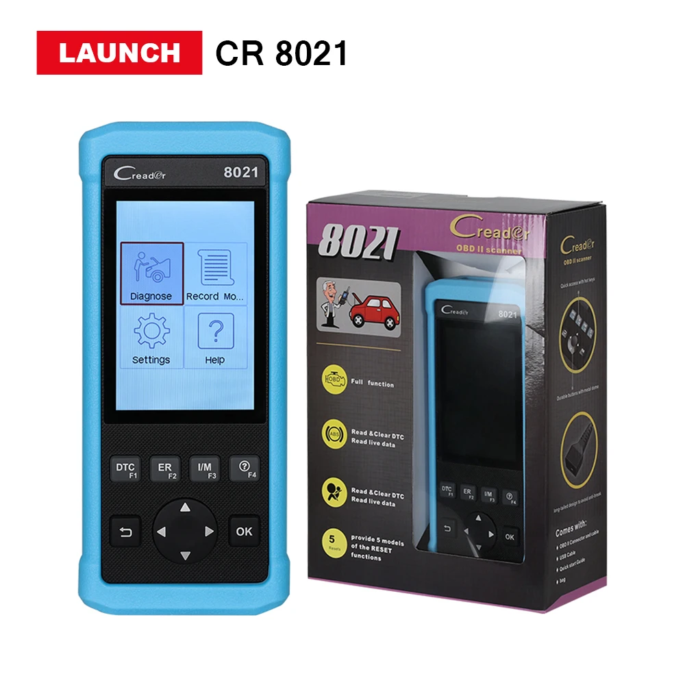 Launch CR8021 reset function with multi language X431 Creader 8021