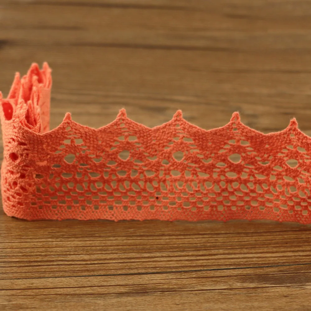 Cotton lace fabric 1 yards DIY crochet lace belt weaving decorative fabric lace fabric lace sewing accessories lace sewing supplies lace accessories lace garment accessories lace decoration chiffon lace fabric lace hair accessories