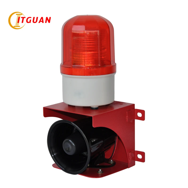DC/AC12V-220V LED Warning Lamp 110dB Strobe Light with Siren Audible Visual Alarm Industrial Crane Emergency Beacon TGSG-110 DC/AC12V-220V LED Warning Lamp 110dB Strobe Light with Siren Audible Visual Alarm Industrial Crane Emergency Beacon TGSG-110