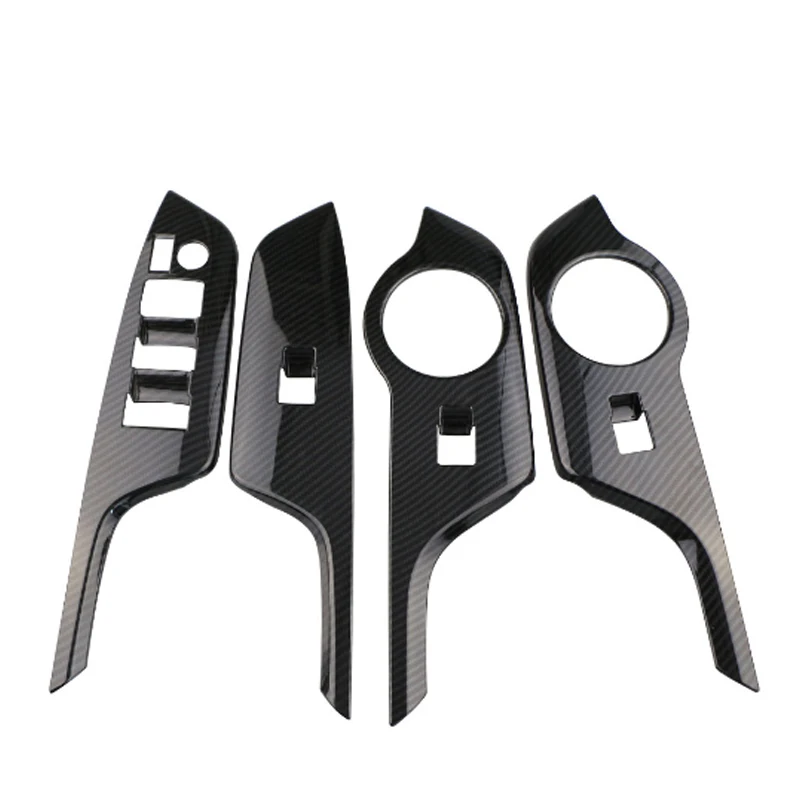 

Car ABS Styling Accessories for Toyota C-HR CHR 2016 2017 2018 Car Interior Windows Lifter Trim Switch Knob Cover Sticker