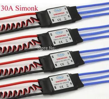 

4pcs/lot 30A SimonK Prgramme RC Brushless ESC With BEC 3A For axis Quadcopter Multicopter Wholesale Promotion