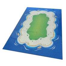 10x10 дюймов опорная плита 32x32 маленькая точка строительный блок морской пляж Базовая пластина длинный пляж