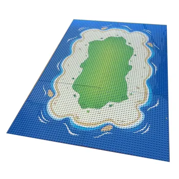 

10x10 inch Baseplate 32x32 Small Dot Building Block Sea beach Base Plate Long Beach