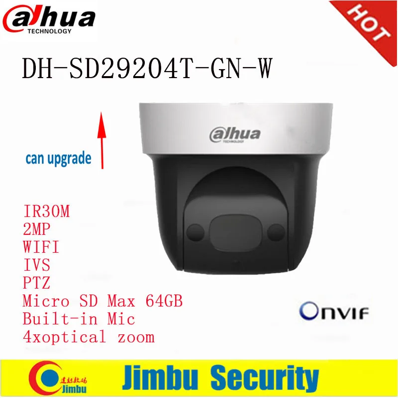 

Dahua PTZ Original English version SD29204T-GN-W 2Mp Network WIFI IP Camera Built-in Mic 4xoptical
