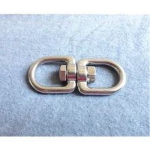 20 шт./лот Нержавеющая сталь поворотный крюк петля обруч ссылку поводок воротник цепи застежка