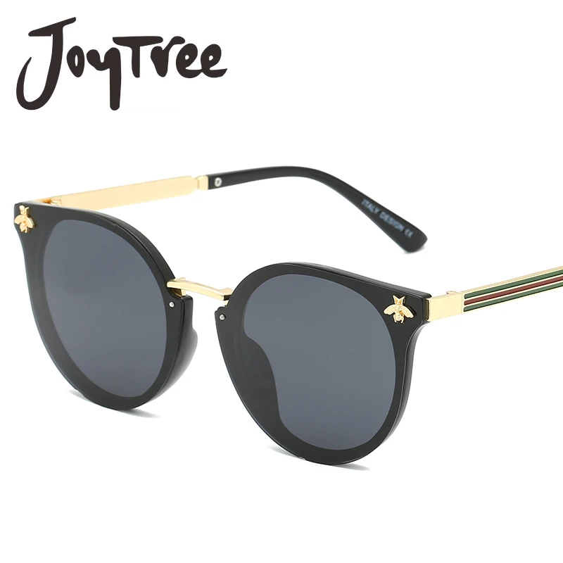 Joytree2019 New Fashion Bee Luxury Cat Eye Vintage Retro Polarized Sunglasses Women Brand Designer Glasses Lady Sun Glass UV400 |