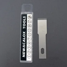 NEWACALOX 20PCS Stainless Steel Scraper Blades PCB Repair Films Tools Nicking Hobby Knife Cutter Sculpture Engraving