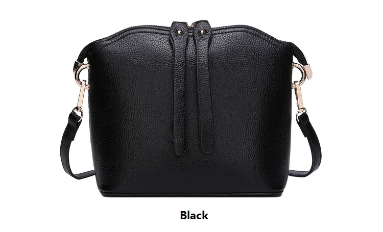 MJ Bag Ladies Genuine Leather Messenger Bag Female Real Leather Cowhide Shell Bags Womens Crossbody Shoulder Bags Solid Small (16)