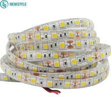 5 м DC12V Водонепроницаемый Светодиодные ленты 5050 SMD 60LED/м гибкий свет белый, теплый белый, красный, зеленый, синий, rgb Клейкие ленты