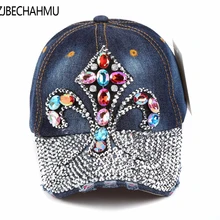 Повседневная Новая однотонная ВИНТАЖНАЯ ДЖИНСОВАЯ бейсбольная кепка Adjustebla, цветная Цветочная бейсболка s для женщин, бейсболка для девочки, летняя кепка, шапки в стиле хип-хоп
