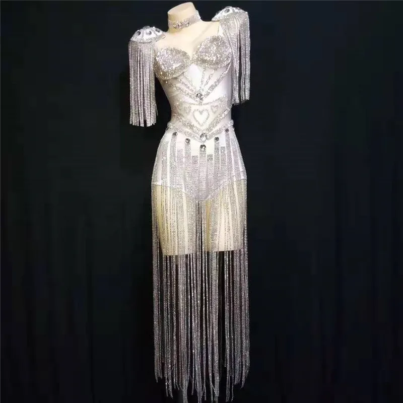 D57 Singer stage performance dresses women bar perform dance costumes