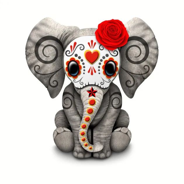 

Moonzero Diamond Embroidery Paintings Flower Skull Elephant Embroidered Rhinestones Full Square Crystal Mosaic Patterns
