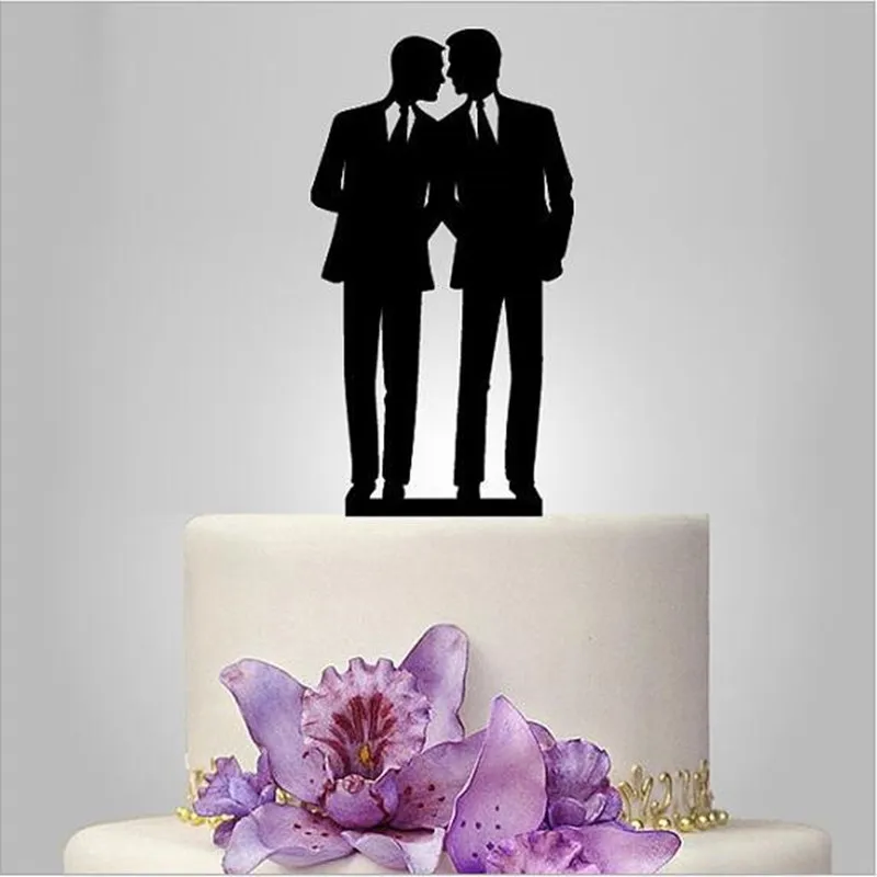 Cake topper for gay wedding