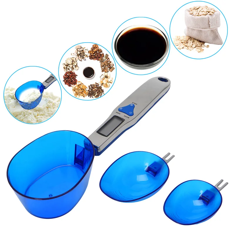

3 Spoon Digital Kitchen Spoon Scale Household Measruing Tools Kitchen cooking scale with Lcd display