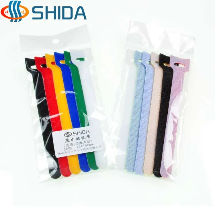 Releasable Colorful Nylon Straps Cable Ties 50pcs 12*150mm Back To Back ...
