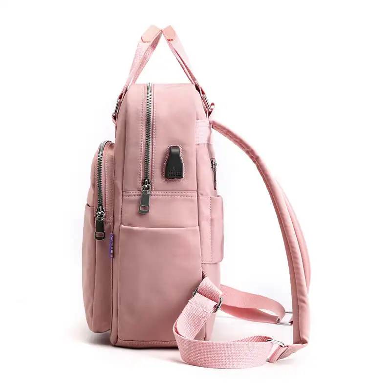  TULADUO Large Capacity Women Backpacks Famous Brand Solid School Bag For Teeanger Girls Fashion Mul - 33025722743
