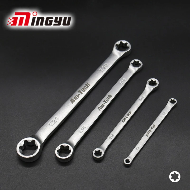 

4PC Wrench Tools Set E6-E24 Double Ended High Quality Tools Of Repairing