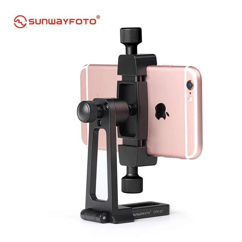 Sunwayfoto-suporte para Tripé para Smartphone Braçadeira para Telefone Celular Adaptador com Placa Suíça Arca Cpc01 - Image 2