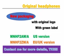 

100pcs/lot,With packing box Genuine Original Quality headset in ear headphones earphone With Remote Mic for 3.5mm plug