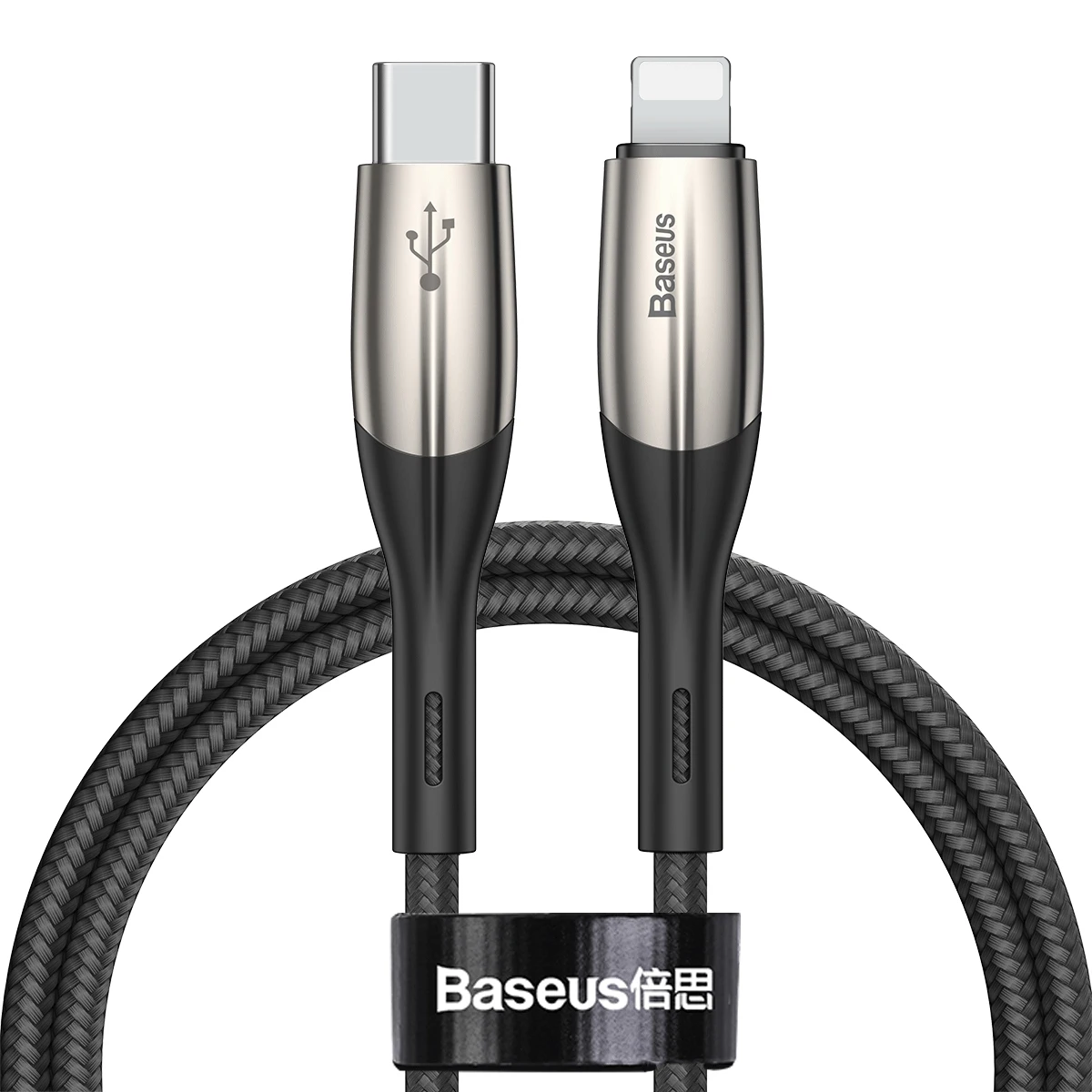 Baseus usb type C для Lightning USB кабель для iPhone 11 Pro Max Xs Max X 8 Plus 18 Вт PD Быстрая зарядка зарядное устройство для iPhone шнур - Цвет: Black