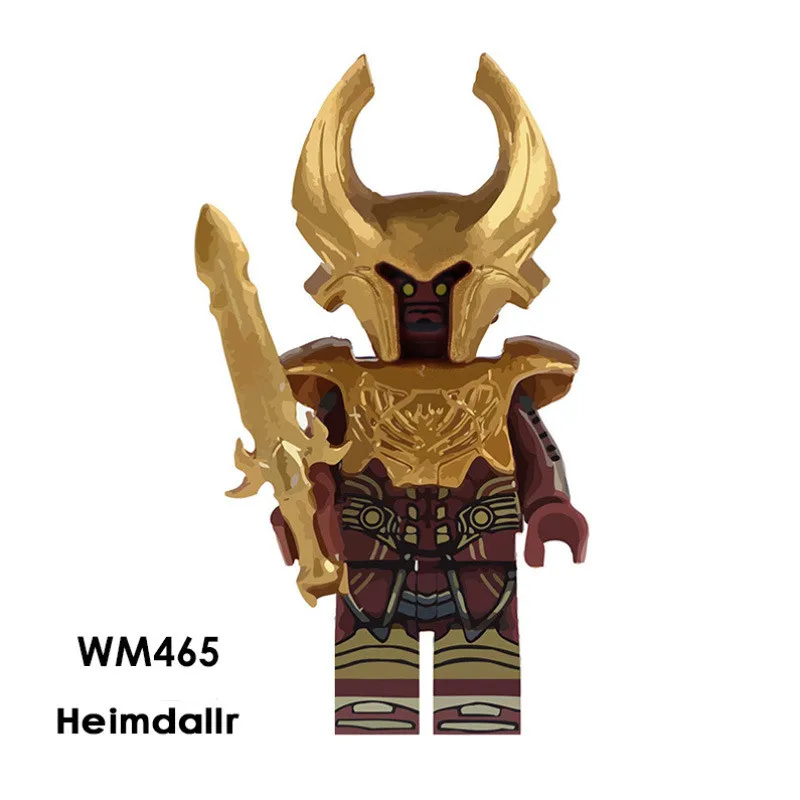

Building Blocks Single Sale WM4645 Lady Thor Super Hero Lady Loki Lady Knight Scarlet Witch Heimdall Children Gift Toys WM6024