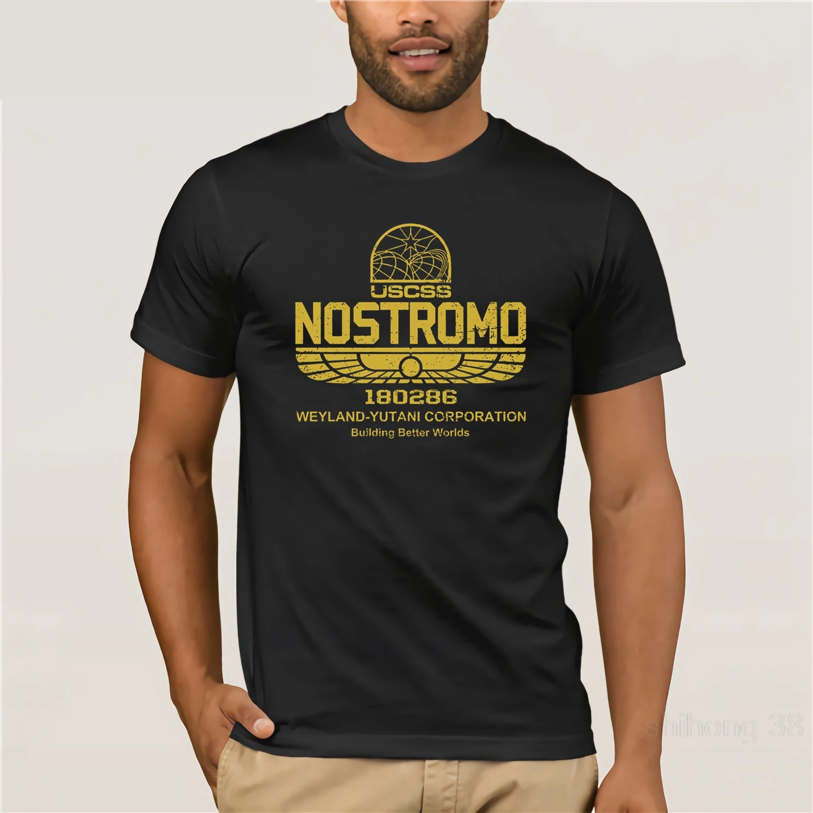 

Nostromo Alien T-Shirt New cotton T-shirt men's round neck short-sleeved casual T-shirt Print T-shirt All Sizes