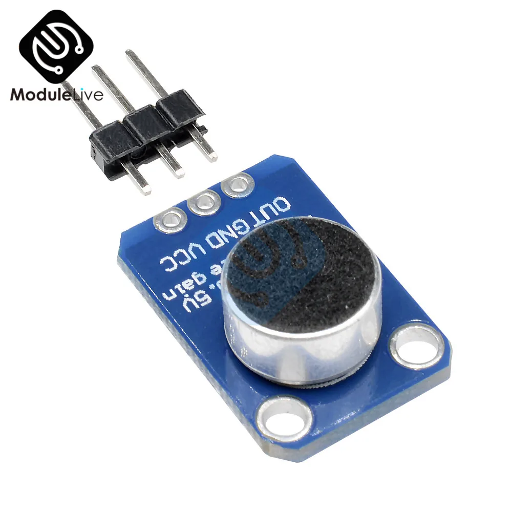 Микрофонный усилитель Electret MAX4466 с регулируемым коэффициентом усиления плата для