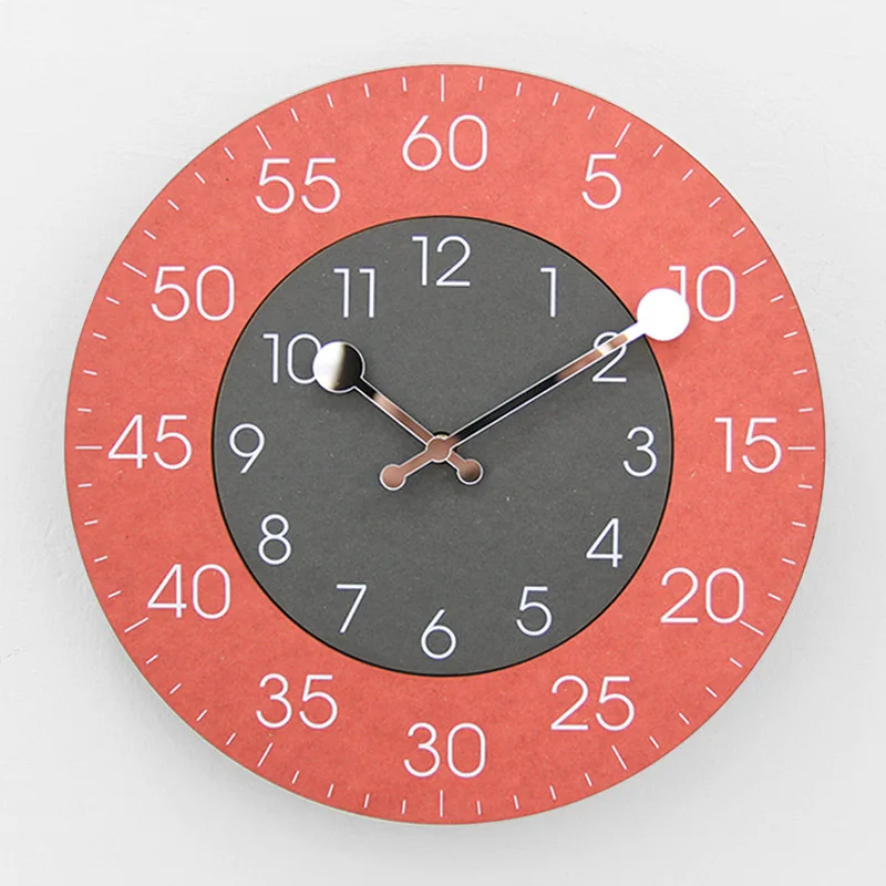 

12 Inch Simple and Stylish Dial Wall Clock No Cover Wall Clock for Living Room Study Room Decor Clock