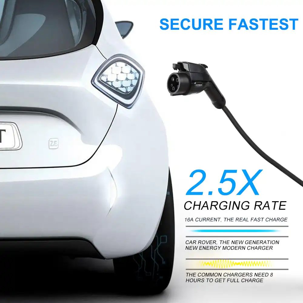 Detail Feedback Questions About Car Rover Level 2 Ev Quick Charger Car Rover Level 2 Ev Quick Charger 110 265v 16a 28ft