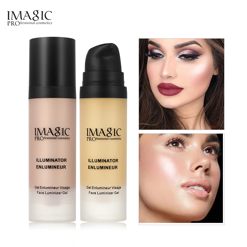 

IMAGIC Face Gold Highlighter Makeup Liquid Glow Illuminator Face Contour Brightener Glow Shimmer Liquid Highlighter Make up