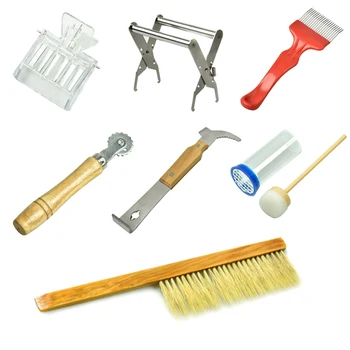 

SenNan 7 Pcs/set New Practical Beekeeping Equipment Kits Beekeeping Hive Tool Capture Mark Clean Tool Kit
