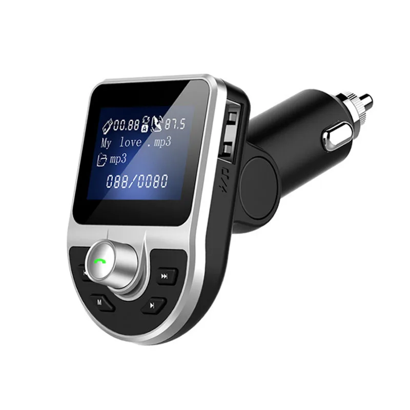 Jajabor Bluetooth автомобильный комплект громкой связи fm-передатчик AUX аудио mp3-плеер Bluetooth стерео A2DP музыкальный плеер 5 в 3.1A автомобильное зарядное устройство