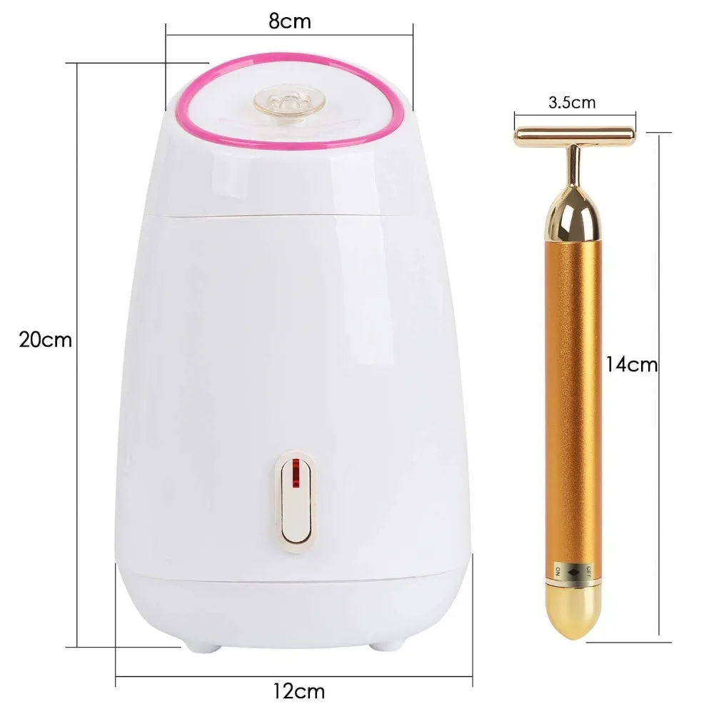 Пароварка для лица вапоризатор с сверхтонким туманом легкий портативный увлажняющий портативный Пароварка с массажером для лица