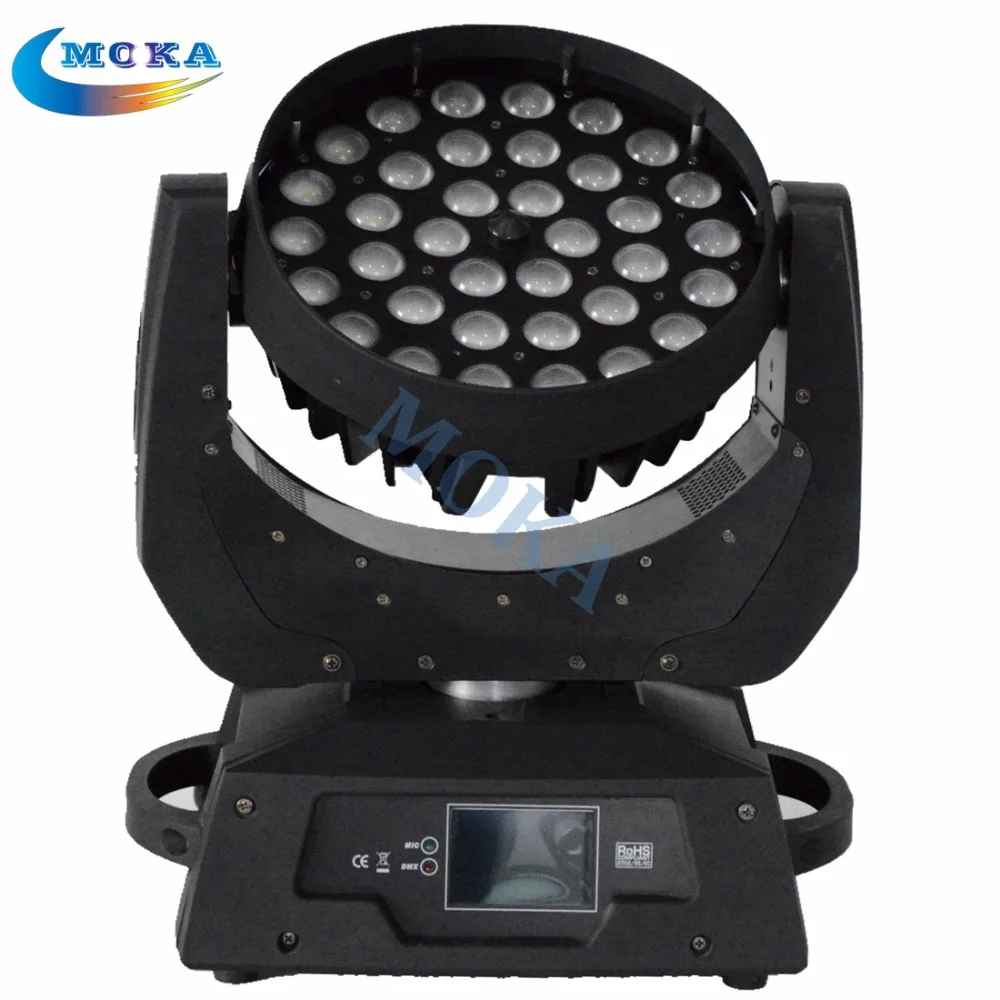2 шт./лот 36*10 Вт RGBW освещение для сцены LED Moving Head Light 4 в 1 Led мытья с футляром