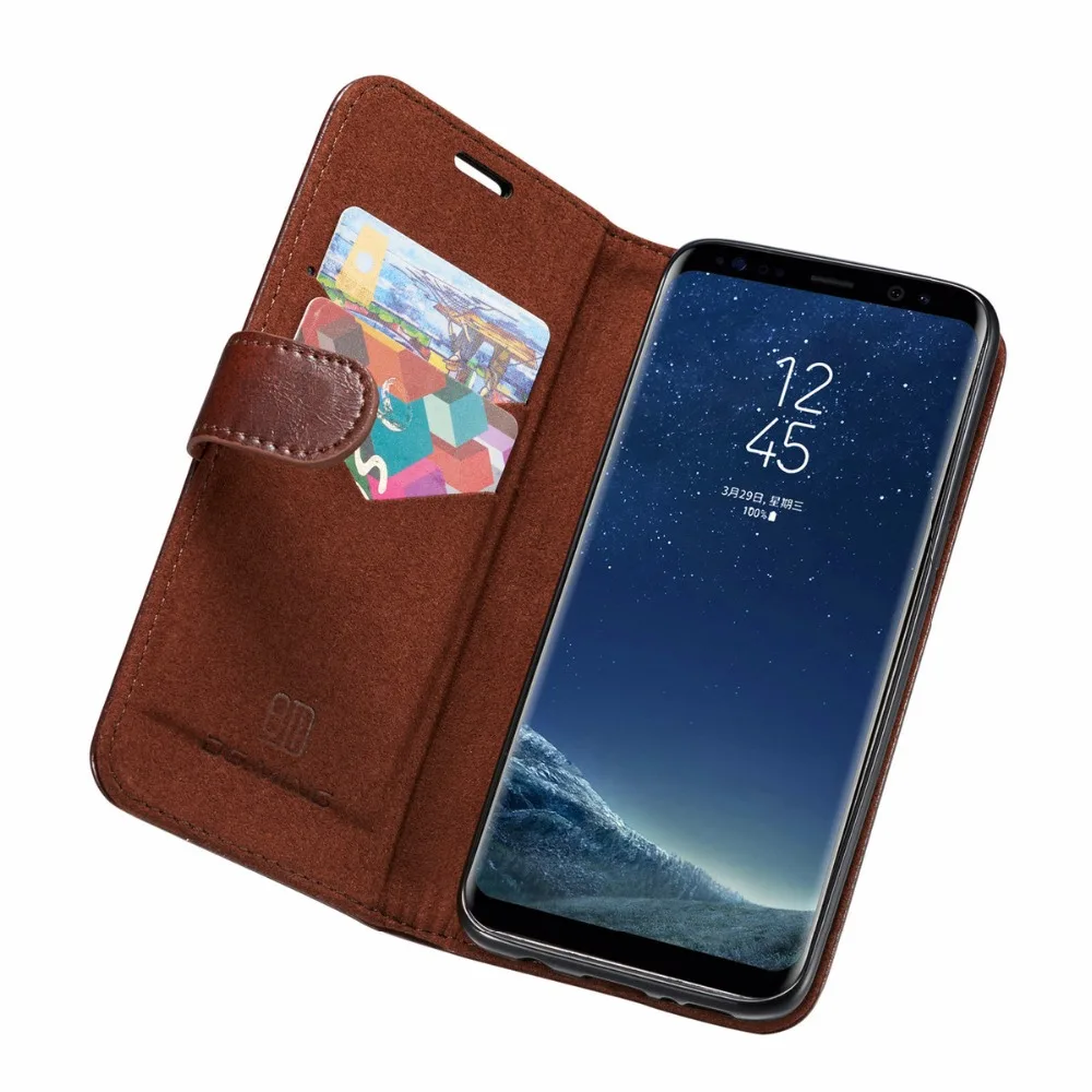 Многофункциональный чехол-кошелек для телефона из натуральной кожи чехол для samsung Galaxy S9 плюс S8 магнитный автомобильный чехол для Galaxy S7 Edge Note 8
