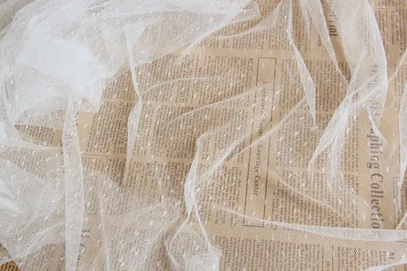 off white net fabric