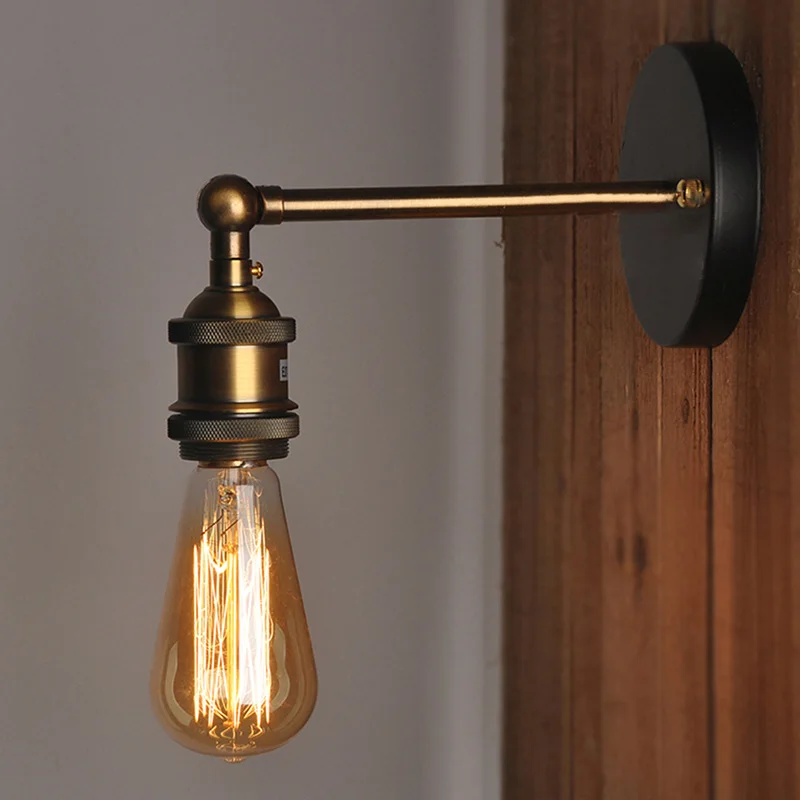  Nordic Style Vintage Wall Lamp Country Style Metal Wandlamp Bedroom Light Retro Wall Lights for Hom - 32882919452
