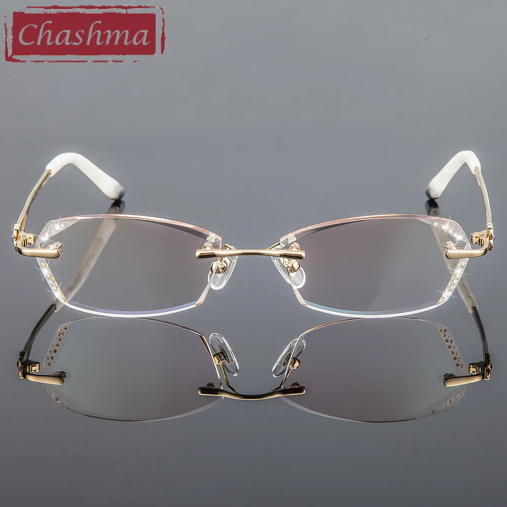 Женская оправа для очков Chashma с цветными камнями украшенная стразами|brand