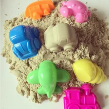 6pcs Ocean Sky Land Play Dough Plasticine Mold Magic beach Sand Mold for Children Indoor Miracle