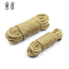Новая Мягкая Искусственного Джута Хлопок Шибари Rope Bondage Фетиш 5 м 10 м секс-Рабыней Bdsm Связывание Ограничения Эротические Игрушки Секс-Игрушки для Семейных Пар